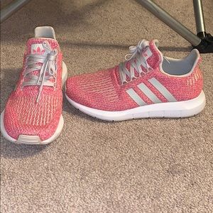 Red, Tan, & White Adidas